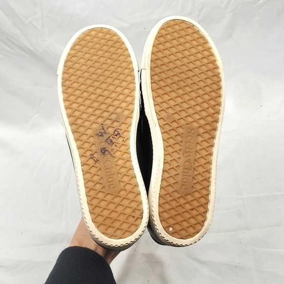 See By Chloe Black Leather Slip‎ On Sneaker - Picture 7 of 9